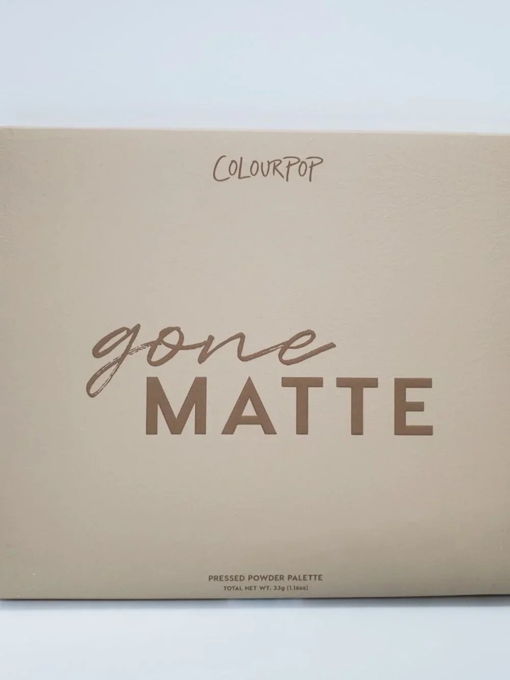 ColourPop GONE MATTE Eyeshadow Palette Full Size 30 Neutrals Nudes Matte Taupes